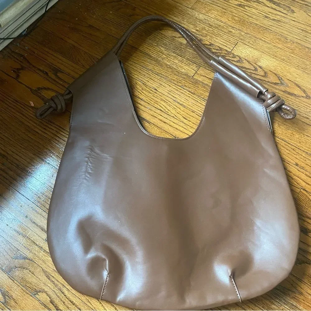 Amazon Elegant Brown PU Shoulder Bag